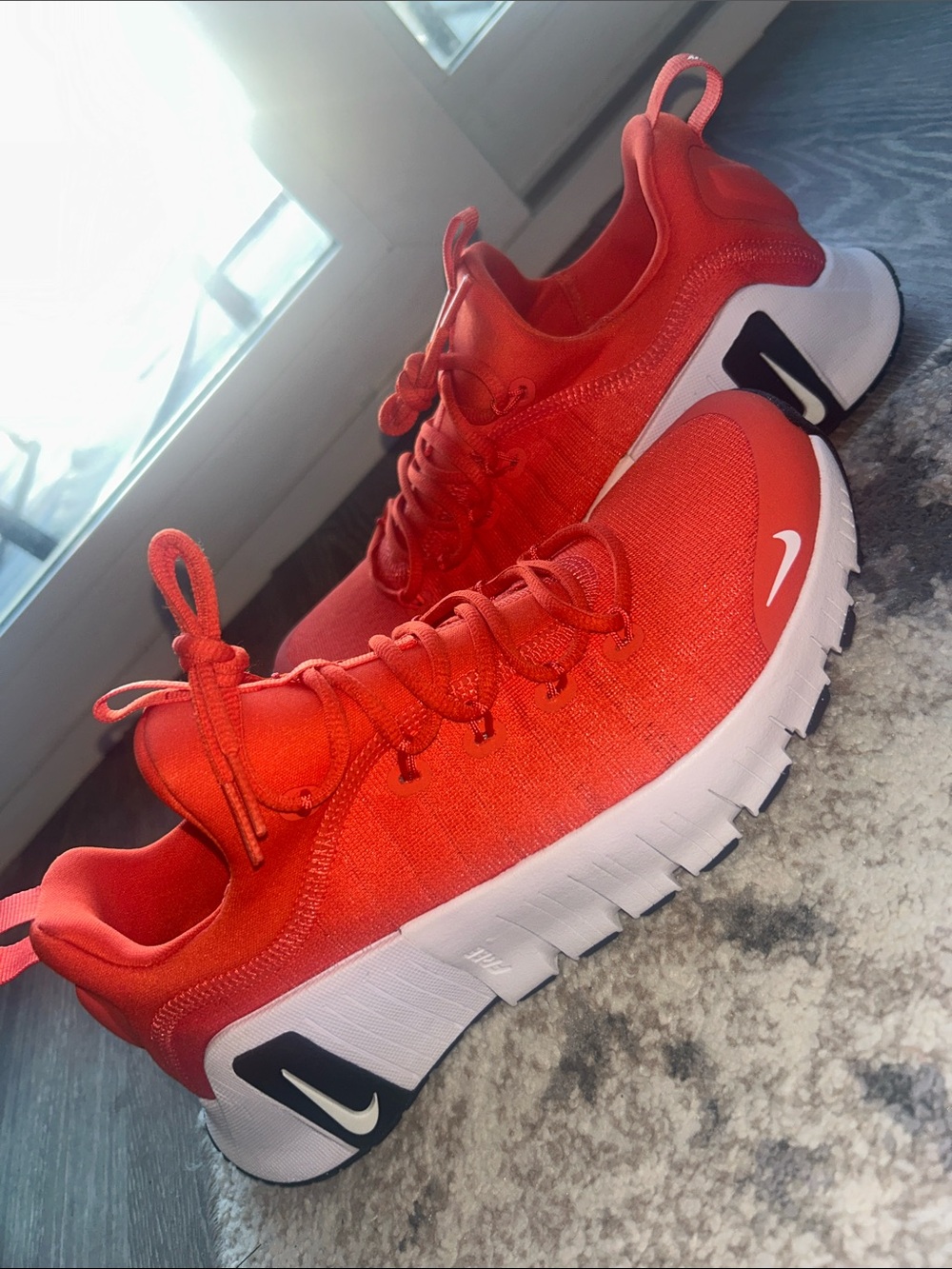 Nike Men’s Orange Metcon Shoes. Brand new, never worn!